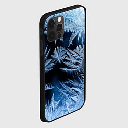 Чехол для iPhone 12 Pro Морозный узор на стекле, цвет: 3D-черный — фото 2