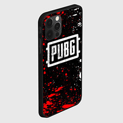 Чехол для iPhone 12 Pro PUBG white grunge, цвет: 3D-черный — фото 2