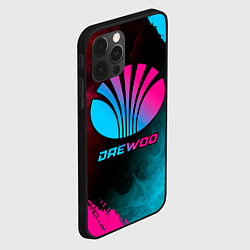 Чехол для iPhone 12 Pro Daewoo - neon gradient, цвет: 3D-черный — фото 2