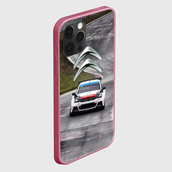 Чехол для iPhone 12 Pro Ситроен - гоночная команда, цвет: 3D-малиновый — фото 2