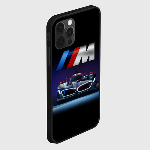 Чехол iPhone 12 Pro BMW M Performance Motorsport / 3D-Черный – фото 2