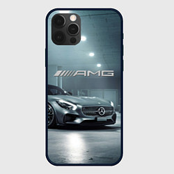 Чехол для iPhone 12 Pro Mercedes AMG - Motorsport, цвет: 3D-черный