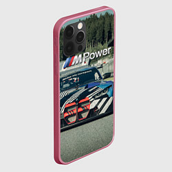 Чехол для iPhone 12 Pro BMW M Power - Motorsport - Racing team, цвет: 3D-малиновый — фото 2