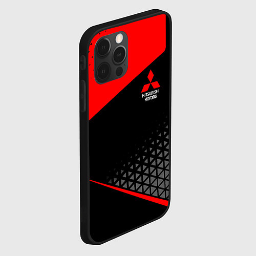 Чехол iPhone 12 Pro Mitsubishi - Sportwear / 3D-Черный – фото 2