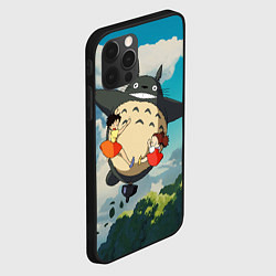 Чехол для iPhone 12 Pro Flight Totoro, цвет: 3D-черный — фото 2