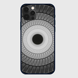 Чехол для iPhone 12 Pro Абстрактная спираль, цвет: 3D-черный