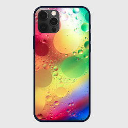 Чехол для iPhone 12 Pro Свет и пузыри, цвет: 3D-черный