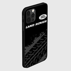 Чехол для iPhone 12 Pro Land Rover speed на темном фоне со следами шин: си, цвет: 3D-черный — фото 2