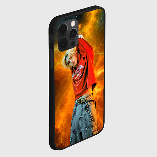 Чехол iPhone 12 Pro Hyunjin Stray Kids space / 3D-Черный – фото 2