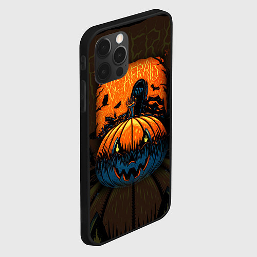 Чехол iPhone 12 Pro Scary Halloween Хэллоуин / 3D-Черный – фото 2