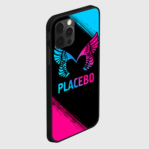 Чехол iPhone 12 Pro Placebo - neon gradient / 3D-Черный – фото 2