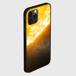 Чехол для iPhone 12 Pro Солнце в космосе, цвет: 3D-черный — фото 2