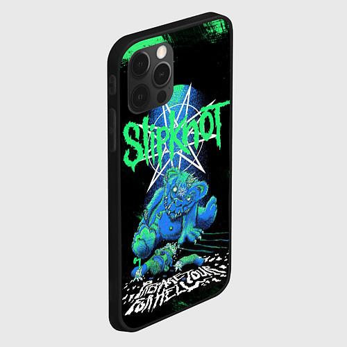 Чехол iPhone 12 Pro Slipknot monster / 3D-Черный – фото 2