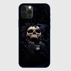 Чехол для iPhone 12 Pro Hands on skull, цвет: 3D-черный