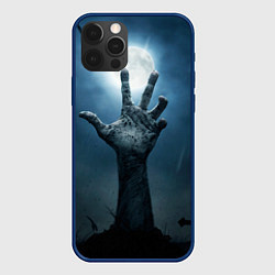 Чехол для iPhone 12 Pro Zombie night party, цвет: 3D-тёмно-синий