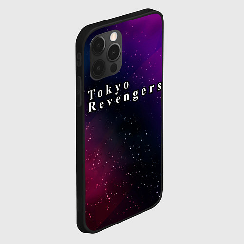 Чехол iPhone 12 Pro Tokyo Revengers gradient space / 3D-Черный – фото 2