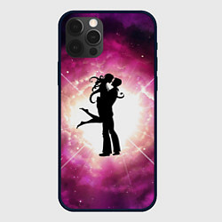 Чехол для iPhone 12 Pro Влюблённые - силуэт, цвет: 3D-черный