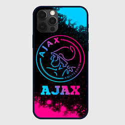 Чехол для iPhone 12 Pro Ajax - neon gradient, цвет: 3D-черный