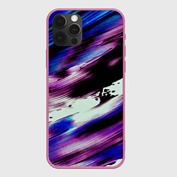 Чехол для iPhone 12 Pro Color storm, цвет: 3D-малиновый