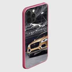 Чехол для iPhone 12 Pro Jaguar - зачётное точило!, цвет: 3D-малиновый — фото 2