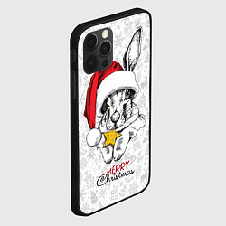 Чехол для iPhone 12 Pro Rabbit with cookies, merry Christmas, цвет: 3D-черный — фото 2