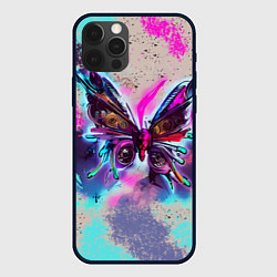 Чехол iPhone 12 Pro Бабочка в стиле стимпанк