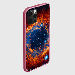 Чехол для iPhone 12 Pro Космическое галактическое око, цвет: 3D-малиновый — фото 2