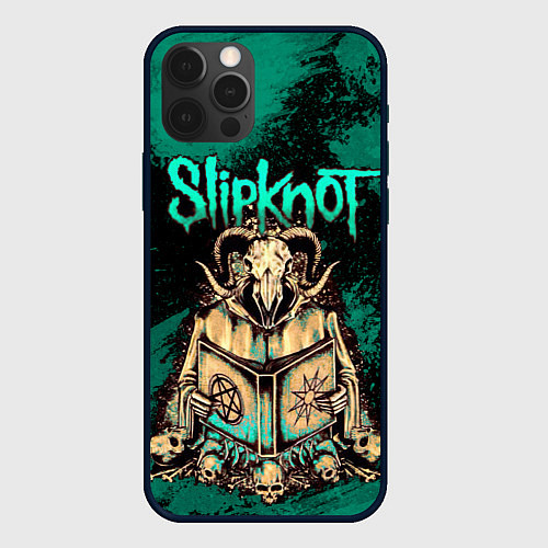 Чехол iPhone 12 Pro Slipknot баран / 3D-Черный – фото 1