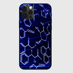 Чехол для iPhone 12 Pro Графическая химия, цвет: 3D-черный
