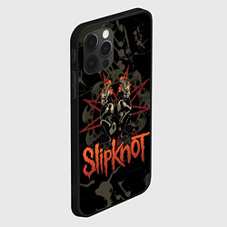 Чехол для iPhone 12 Pro Slipknot dark satan, цвет: 3D-черный — фото 2