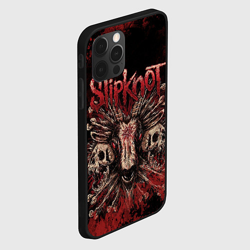 Чехол iPhone 12 Pro Horror Slipknot / 3D-Черный – фото 2