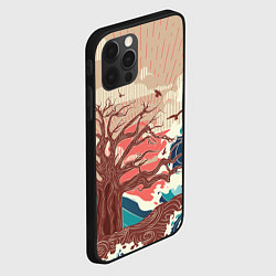 Чехол для iPhone 12 Pro Большое дерево на острове в океане, цвет: 3D-черный — фото 2