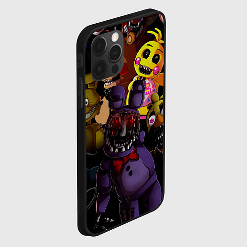 Чехол iPhone 12 Pro Fivе Nights аt Frеddys / 3D-Черный – фото 2