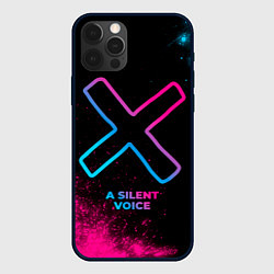 Чехол для iPhone 12 Pro A Silent Voice - neon gradient, цвет: 3D-черный