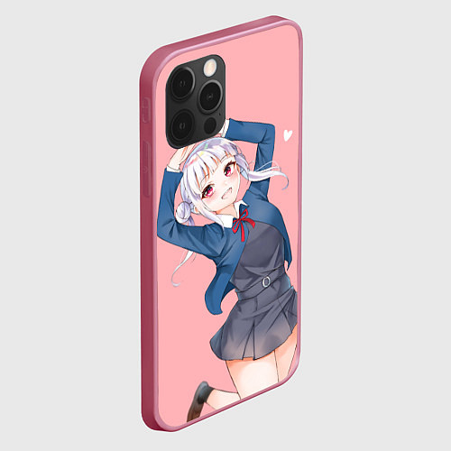 Чехол iPhone 12 Pro Милая Тисато Араси - Love Live Superstar / 3D-Малиновый – фото 2