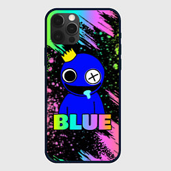 Чехол для iPhone 12 Pro Rainbow Friends - Blue, цвет: 3D-черный