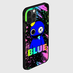 Чехол для iPhone 12 Pro Rainbow Friends - Blue, цвет: 3D-черный — фото 2