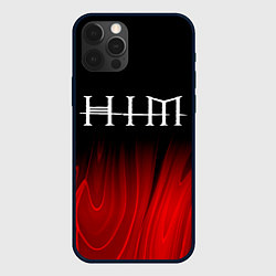 Чехол для iPhone 12 Pro HIM red plasma, цвет: 3D-черный