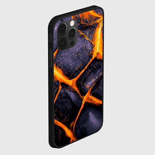 Чехол iPhone 12 Pro Чешуя дракона / 3D-Черный – фото 2