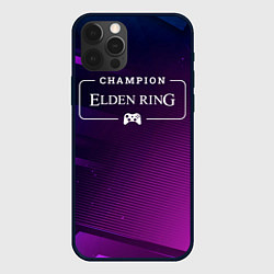 Чехол для iPhone 12 Pro Elden Ring gaming champion: рамка с лого и джойсти, цвет: 3D-черный