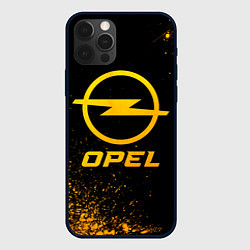 Чехол для iPhone 12 Pro Opel - gold gradient, цвет: 3D-черный