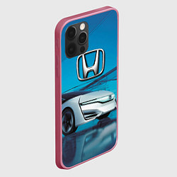 Чехол для iPhone 12 Pro Honda concept - Japan, цвет: 3D-малиновый — фото 2