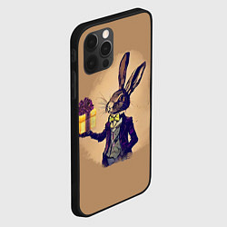 Чехол для iPhone 12 Pro Кролик в костюме с подарком, цвет: 3D-черный — фото 2