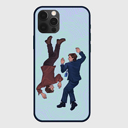 Чехол для iPhone 12 Pro Лежащий Марк - Разделение, цвет: 3D-черный