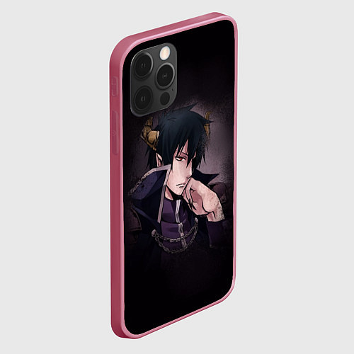 Чехол iPhone 12 Pro The Devil Is a Part-Timer / 3D-Малиновый – фото 2