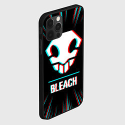 Чехол для iPhone 12 Pro Символ Bleach в стиле glitch на темном фоне, цвет: 3D-черный — фото 2