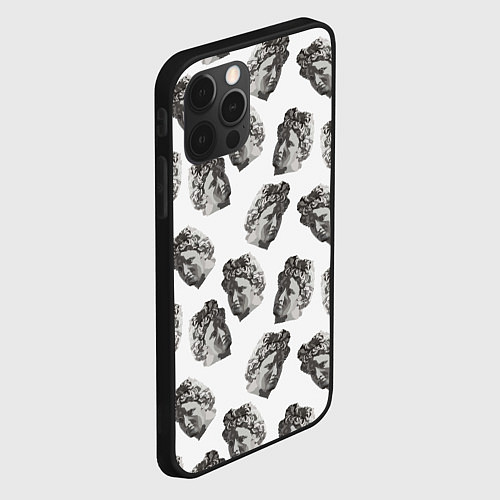 Чехол iPhone 12 Pro Аполлон - паттерн / 3D-Черный – фото 2