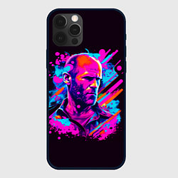 Чехол для iPhone 12 Pro Jason Statham - pop art, цвет: 3D-черный