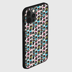 Чехол для iPhone 12 Pro Весёлые монстрики с соской, цвет: 3D-черный — фото 2