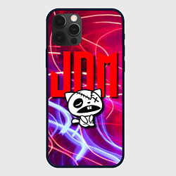 Чехол для iPhone 12 Pro JDM style - одноглазый котик, цвет: 3D-черный